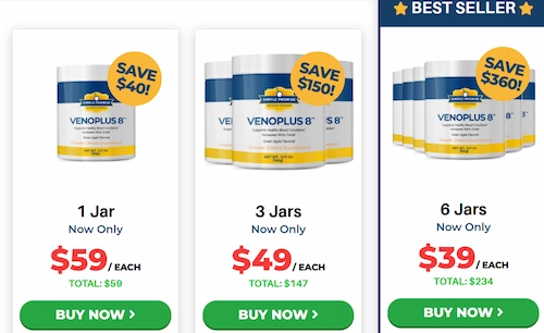 VenoPlus 8 Pricing Details